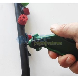 3mm Sustalı Tabanca Damla Sulama Delicisi | Boru Delme Montaj Aparatı - Görsel 3