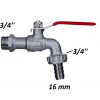 Metal Bahçe Musluğu Küresel 1/2'' Giriş | Bahçe Sulama Hortum Musluğu ✅