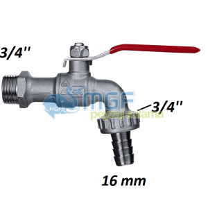 Metal Bahçe Musluğu (Küresel) 3/4'' Giriş