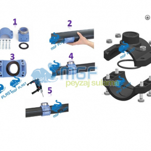 Priz Kolye Poelsan / Civatalı ve Geçme / 25mm - 32mm - 40mm - 50mm- 63mm - Görsel 3