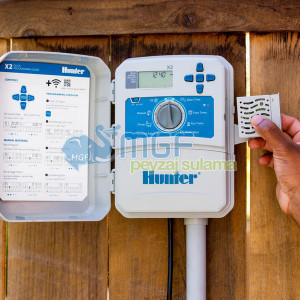 Hunter X2 Wi-Fi  Uyumlu 4 İstasyon 24V Elektrikli Sulama Kontrol Ünitesi - Görsel 4