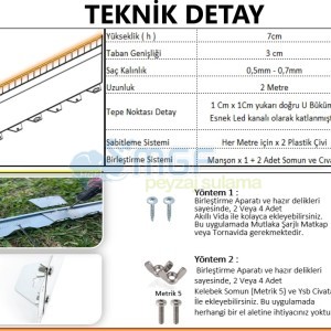 MGF 10 Metre Esnek Kesik Galvaniz Bordür Ayraç | Çim Ayırıcı Bahçe Sınırlayıcı - Görsel 7