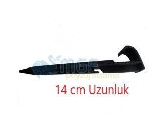 100 Adet | 14cm Boru Sabitleme Kazığı Ø16mm | Damla Sulama Borusu Tutucu