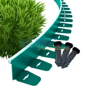 Mgf 5Mt. Esnek Led Takılabilir Yeşil Çim Ayırıcı Sınırlayıcı Plastik Bordür Ayraç