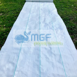 (1Mt En x 100 Mt. Boy ) Beyaz Peyzaj Uygulama Örtüsü Yabani Ot Sulzer Kumaş + Çivileri Sera Taban Örtüsü Jüt Blueberry Mulch Naylonu90gr/mt2 - Görsel 4