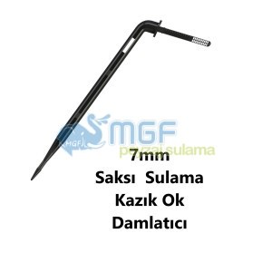 10 Adet - 7mm 15cm Ok Damlatıcı Saksı Sulama Kazığı | Spagetti Boru Sulama Aparatı