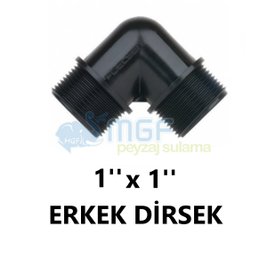 1''PE Dişli Dirsek 1'' Erkek x 1'' Erkek