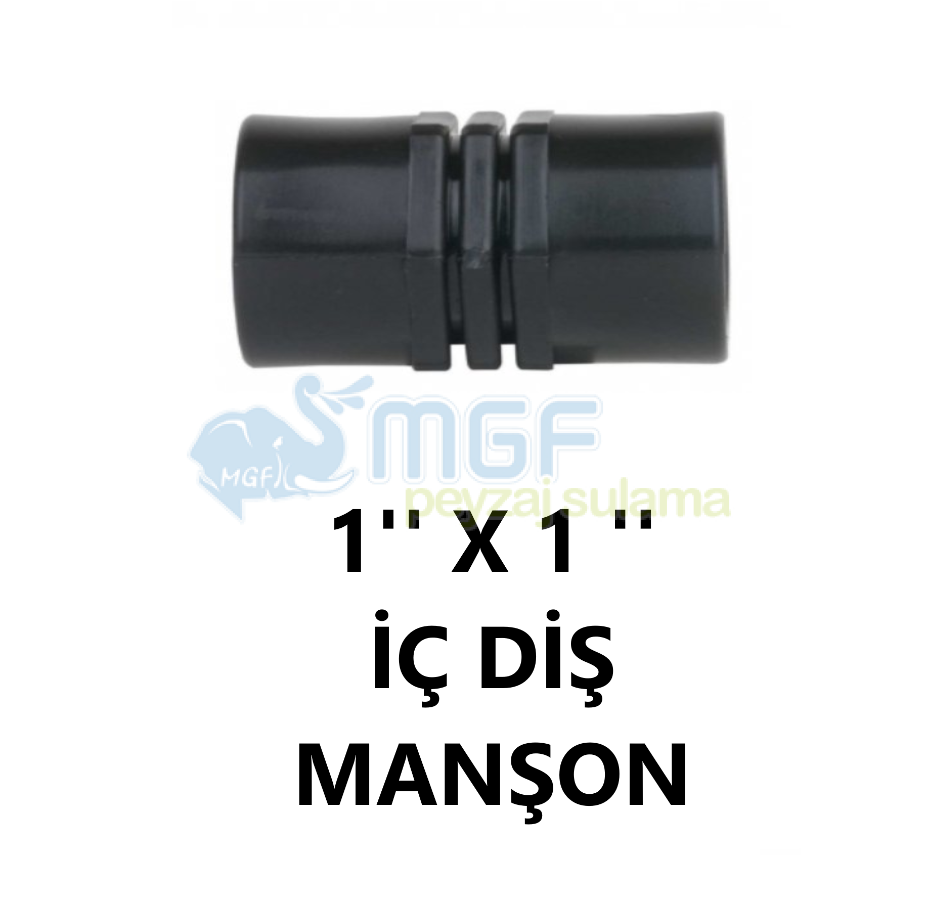 1''PE Dişi Manşon