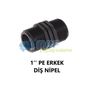 1''PE Erkek Plastik Nipel