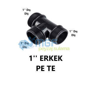 1''x1''x1''  DIŞ DİŞ ERKEK PLASTİK TE