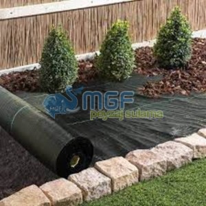 Siyah Peyzaj Örtüsü 1mt x 50mt 90gr/m² | Yabani Ot Önleyici Malç Kumaşı + Çivili ✅ - Görsel 2