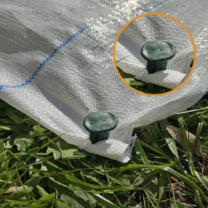 (1Mt En x 100 Mt. Boy ) Beyaz Peyzaj Uygulama Örtüsü Yabani Ot Sulzer Kumaş + Çivileri Sera Taban Örtüsü Jüt Blueberry Mulch Naylonu90gr/mt2 - Görsel 7
