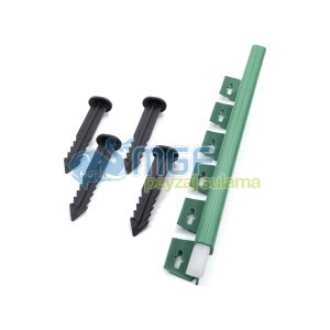 10 Metre (2,5mt x 4 Boy) Yeşil Düz Plastik Bordür Ayraç-Bahçe Sınırlayıcı-Çim Ayırıcı - Görsel 4
