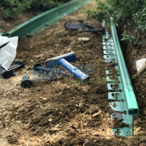 10 Metre (2,5mt x 4 Boy) Yeşil Düz Plastik Bordür Ayraç-Bahçe Sınırlayıcı-Çim Ayırıcı - Görsel 2