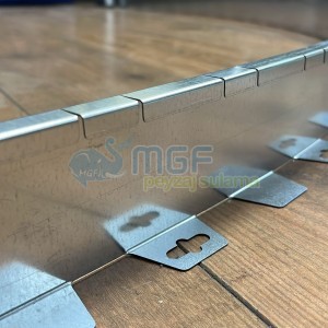 Mgf 20 Metre (2mtx10Boy) Kalın Görünüm Esnek Kesik Galvaniz Bordür Ayraç-Bahçe Sınırlayıcı-Çim Ayırıcı - Görsel 4