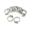 100 Adet Hortum Kelepçesi Tork Ayarlı 13x19 mm Paslanmaz Çelik Boru Metal Kelepçe Ayarlanabilir klips