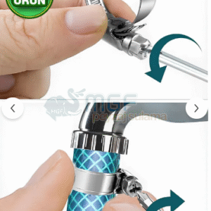 100 Adet Hortum Kelepçesi Tork Ayarlı 13x19 mm Paslanmaz Çelik Boru Metal Kelepçe Ayarlanabilir klips - Görsel 2
