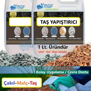 MGF Çim Ve Çakıl Tutucu 1 litre. Taş, Çakıl, Kabuk Bağlayıcı Sabitleyici Yapıştırıcı Taş Reçinesi